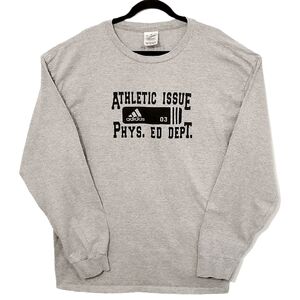 Pre-Loved Like New Adidas Men Long Sleeve Crew Neck Athletic Sporty T-Shirt 2XL